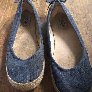 denim ugg flats